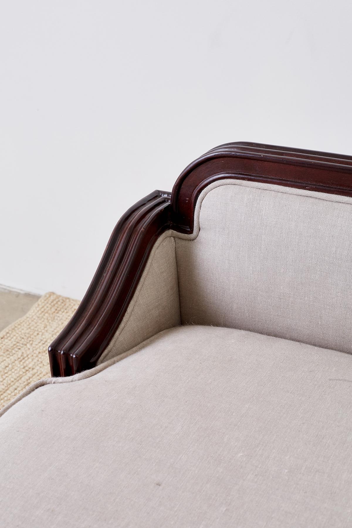 Pair of Neoclassical Style Bench Settees 3