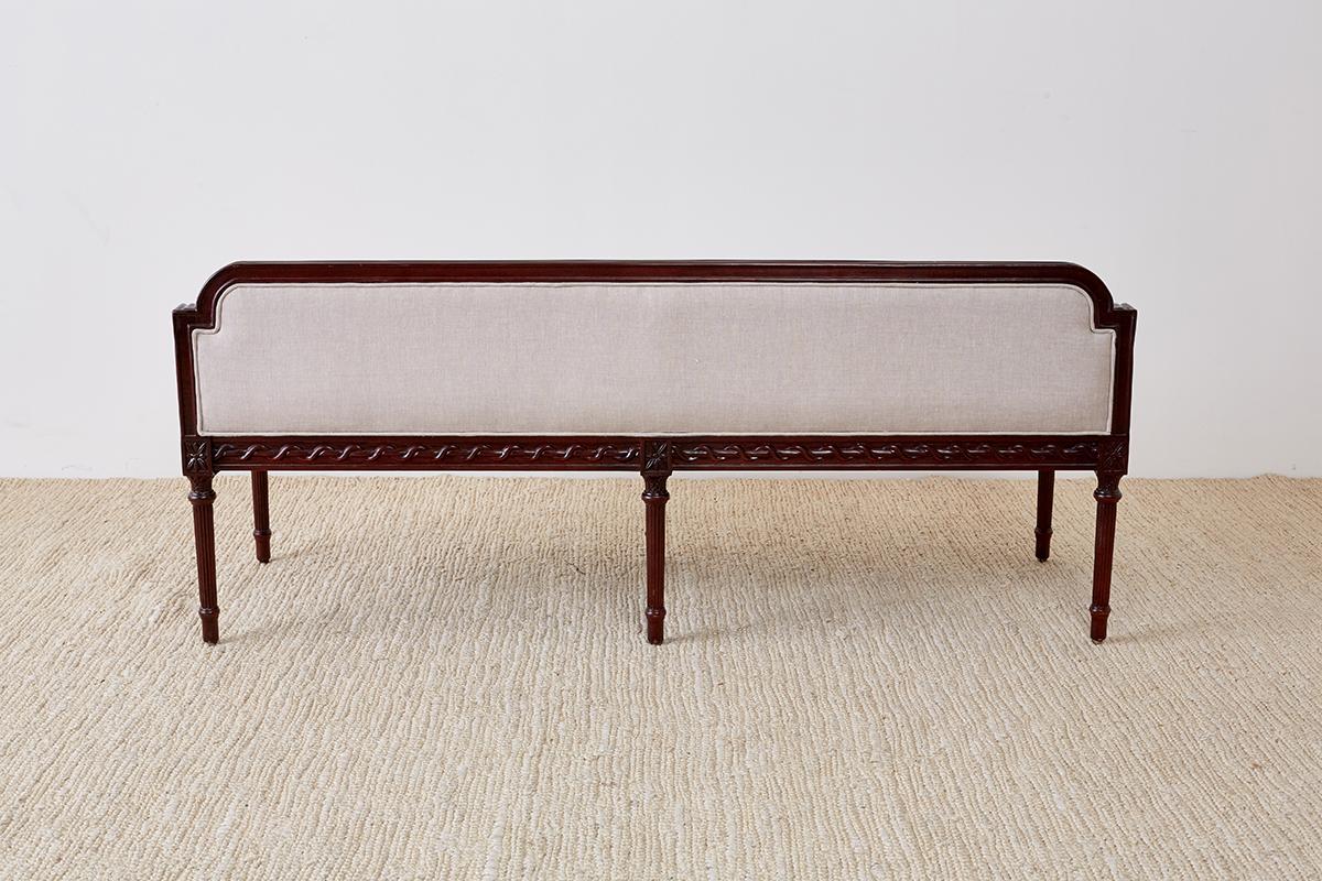 Pair of Neoclassical Style Bench Settees 12