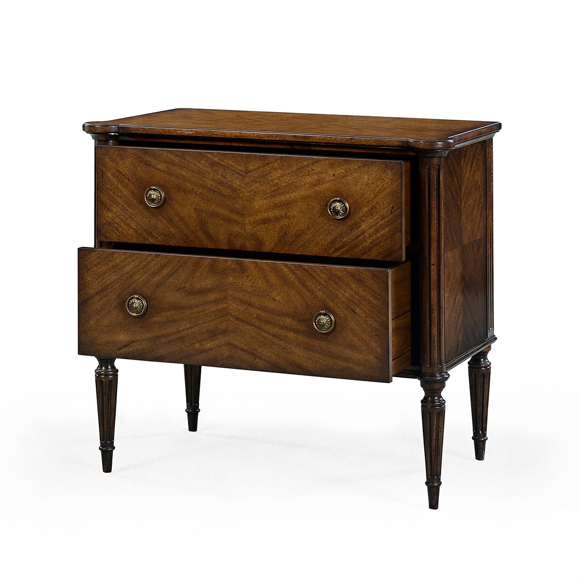 Wood Pair of French Louis XVI Nightstands For Sale