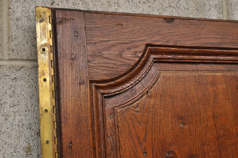 Image showcasing Pair of French Louis XVI Oak Interior Double Doors with Bronze Rococo ...