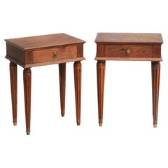 Pair of French Louis XVI Revival Nightstands/Side Tables C1960 FREE SHIPPING