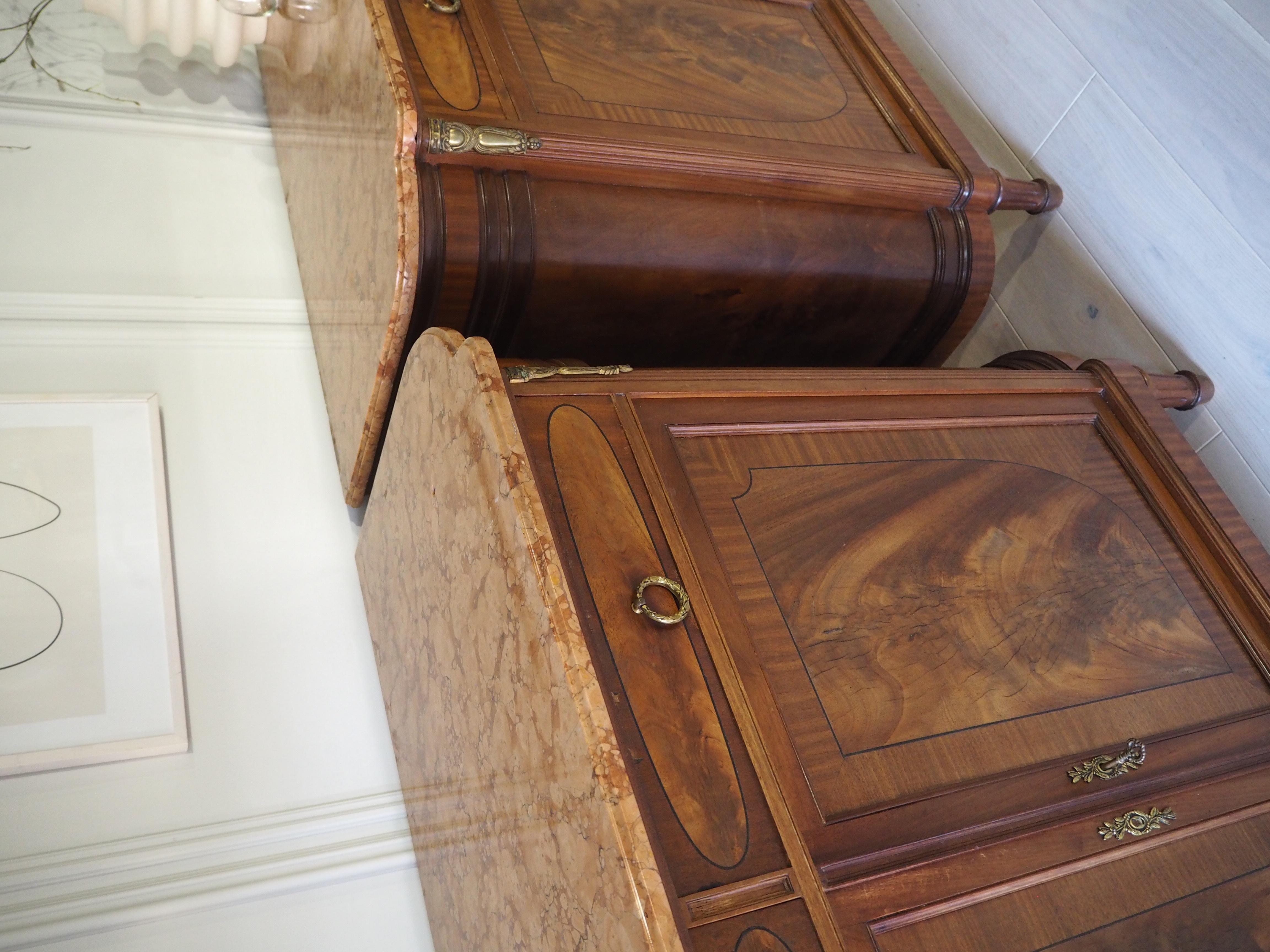 Pair of French Louis XVI Sideboards with Marble 6