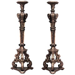 Pair of Regence Gilt Pedestals