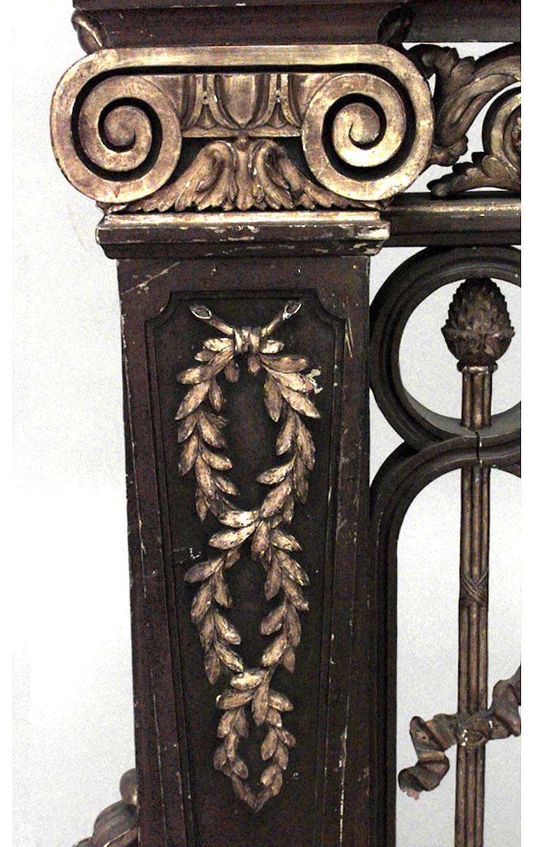 Pair of French Louis XVI Walnut Railings For Sale 4