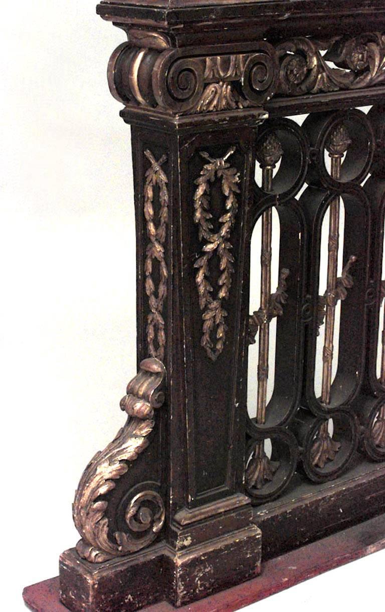 Pair of French Louis XVI Walnut Railings For Sale 5