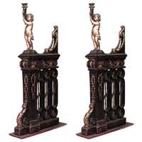 Pair of English Gothic Revival Oak Railings For Sale at 1stDibs ...