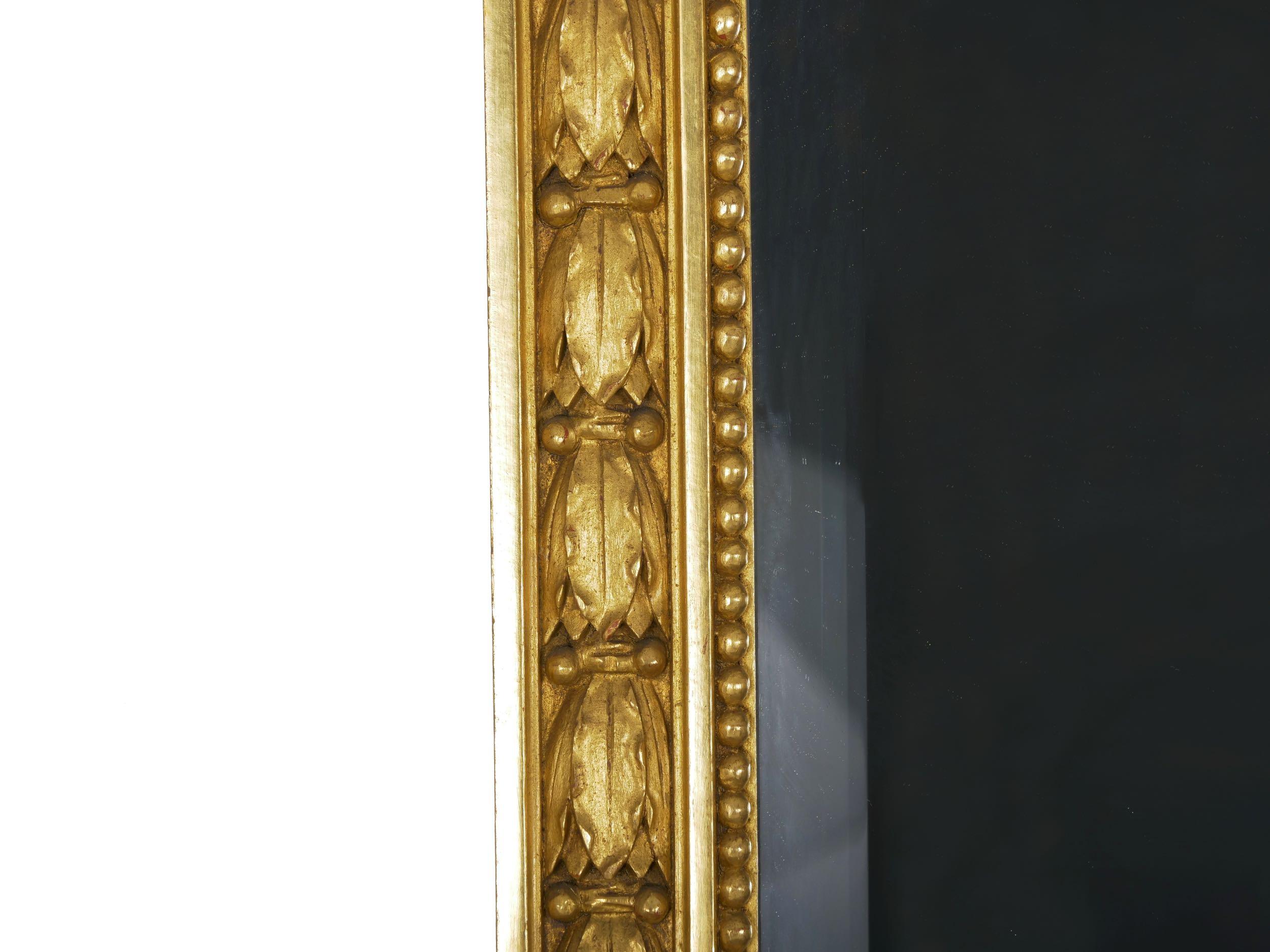 Pair of French Louis XVI Style Antique Full-Length Mirrors, circa 1900 6