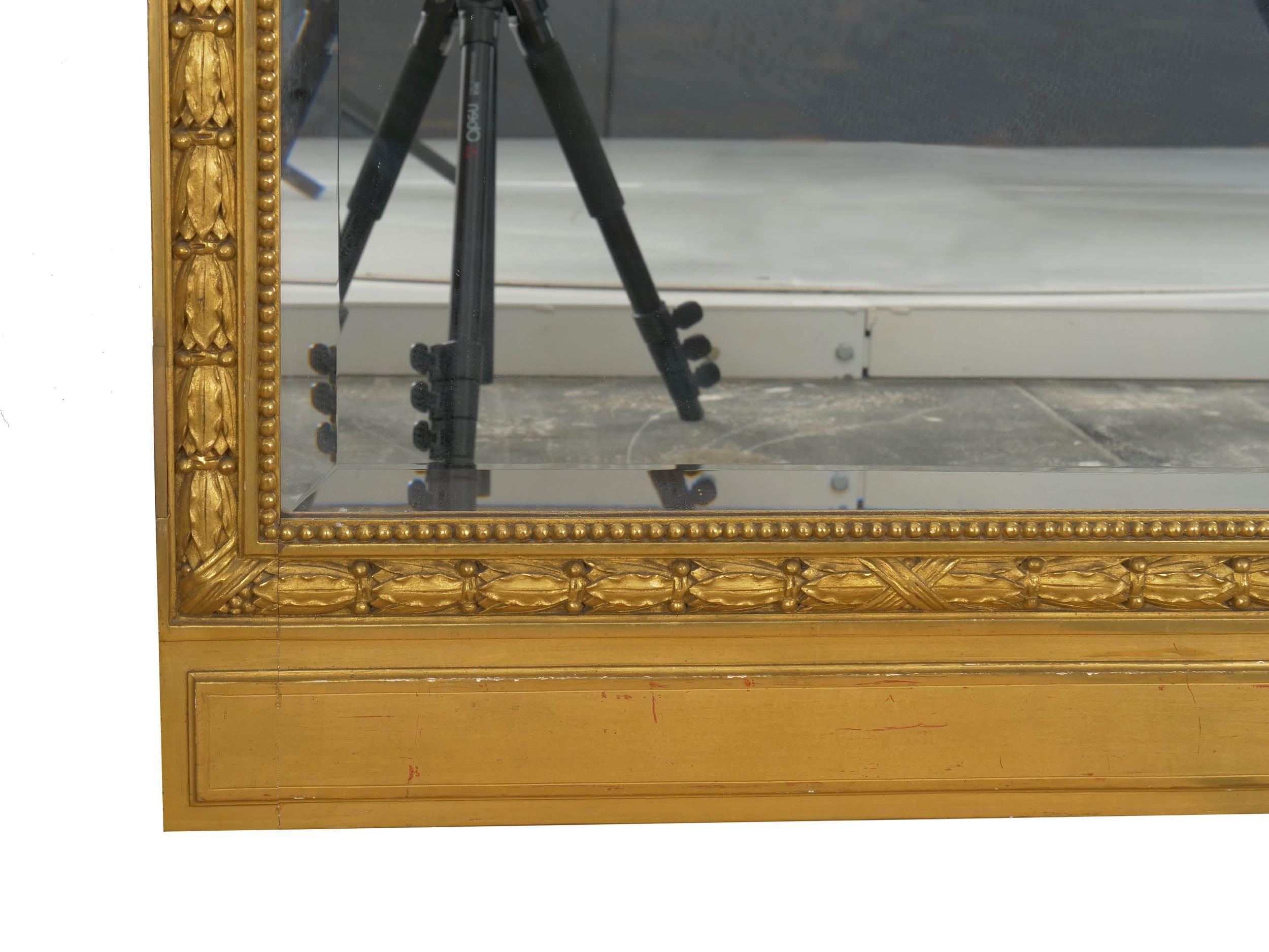 Pair of French Louis XVI Style Antique Full-Length Mirrors, circa 1900 7