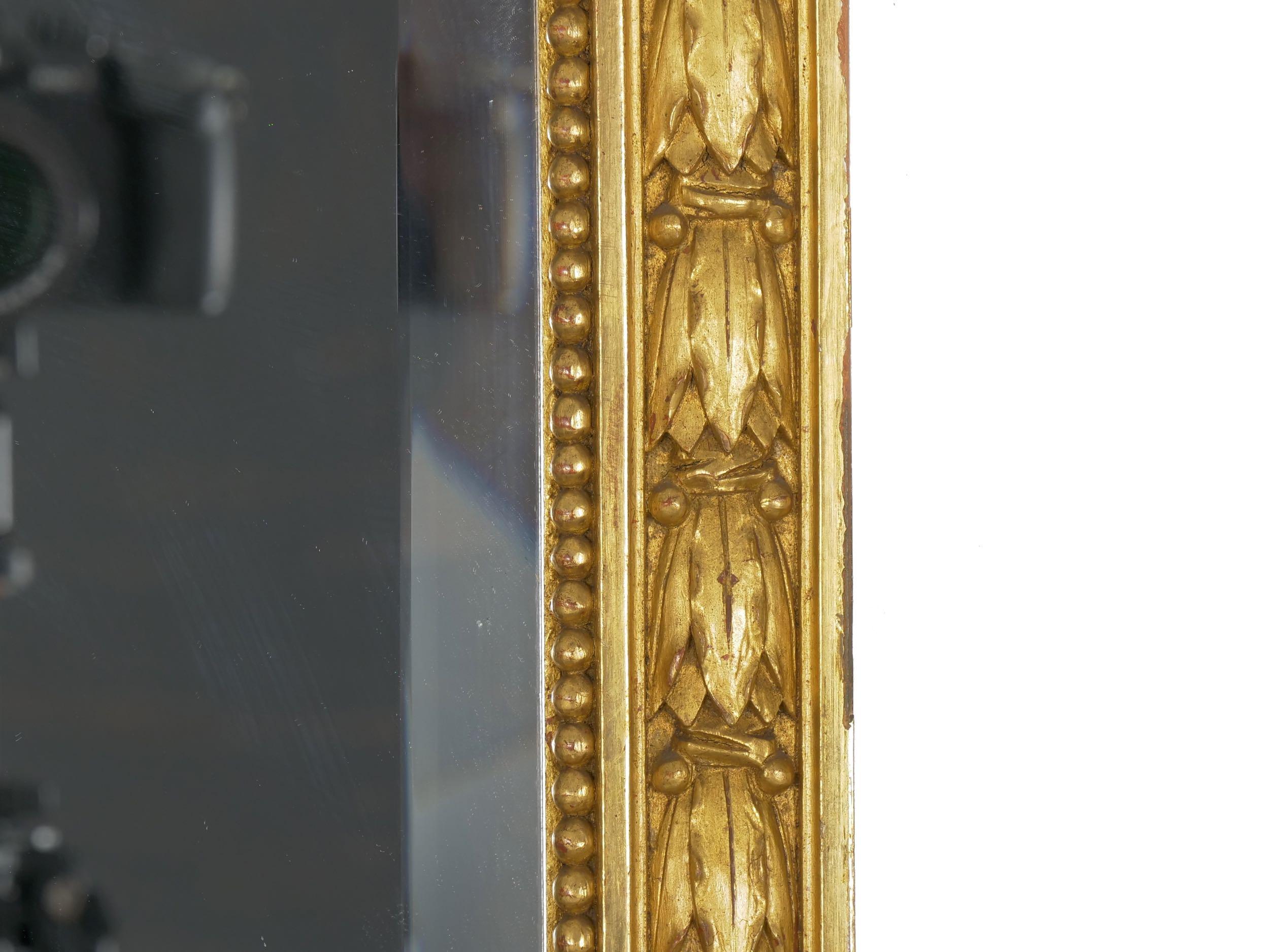 Pair of French Louis XVI Style Antique Full-Length Mirrors, circa 1900 12