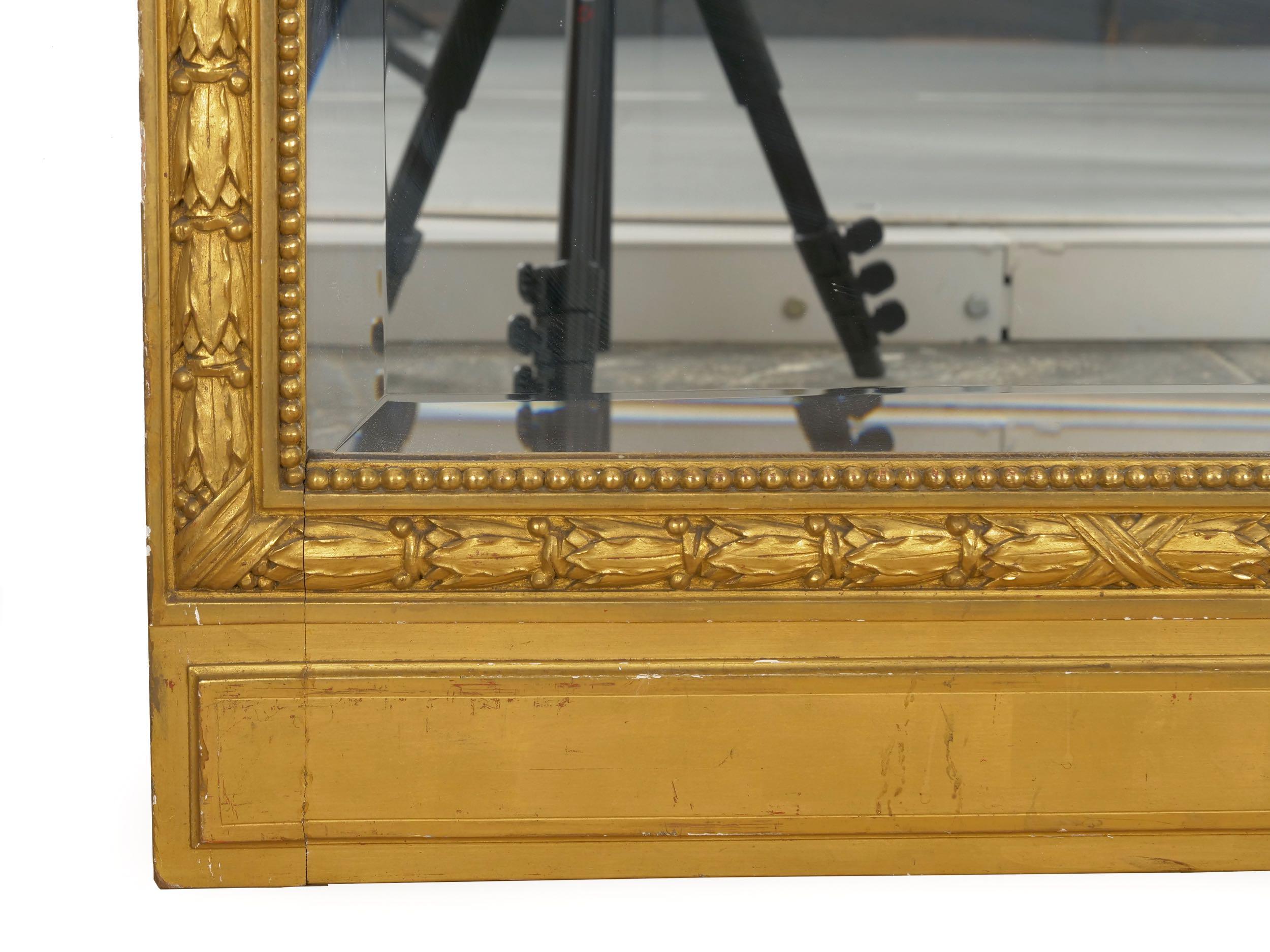 Pair of French Louis XVI Style Antique Full-Length Mirrors, circa 1900 14