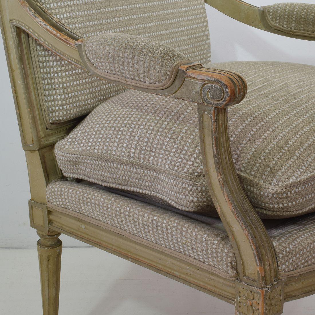 Pair of French Louis XVI Style Armchairs 7