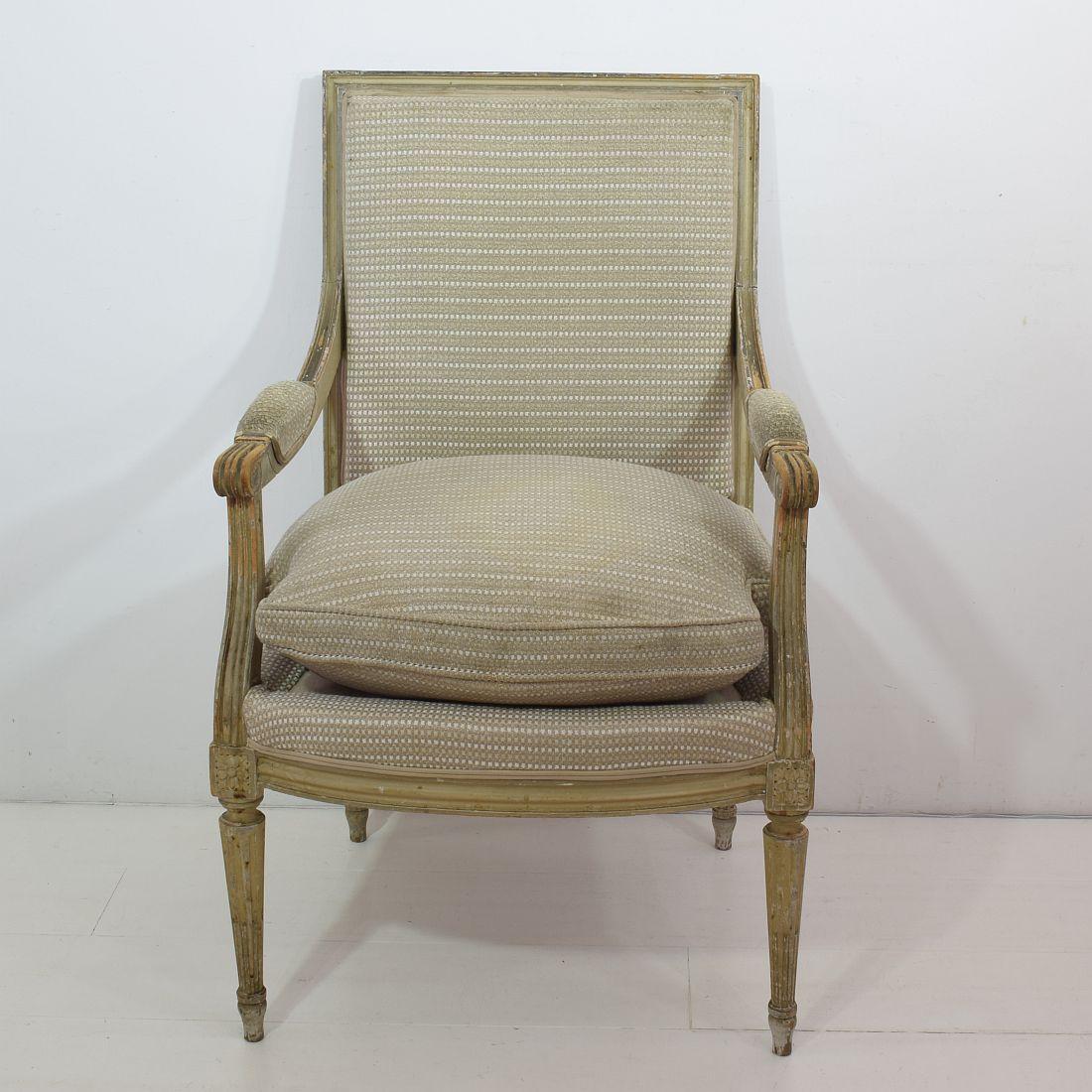 Pair of French Louis XVI Style Armchairs 8