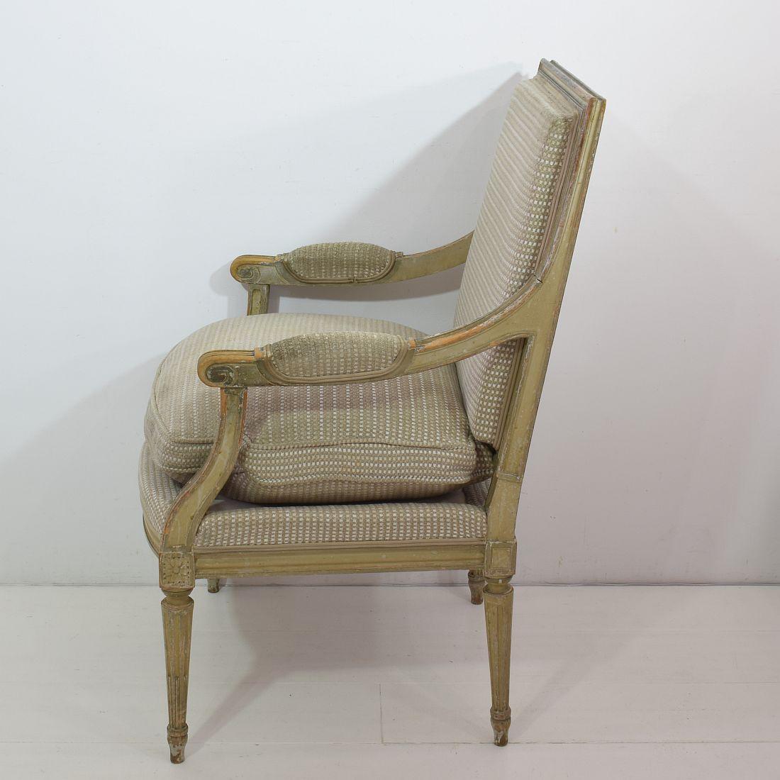 Pair of French Louis XVI Style Armchairs 10