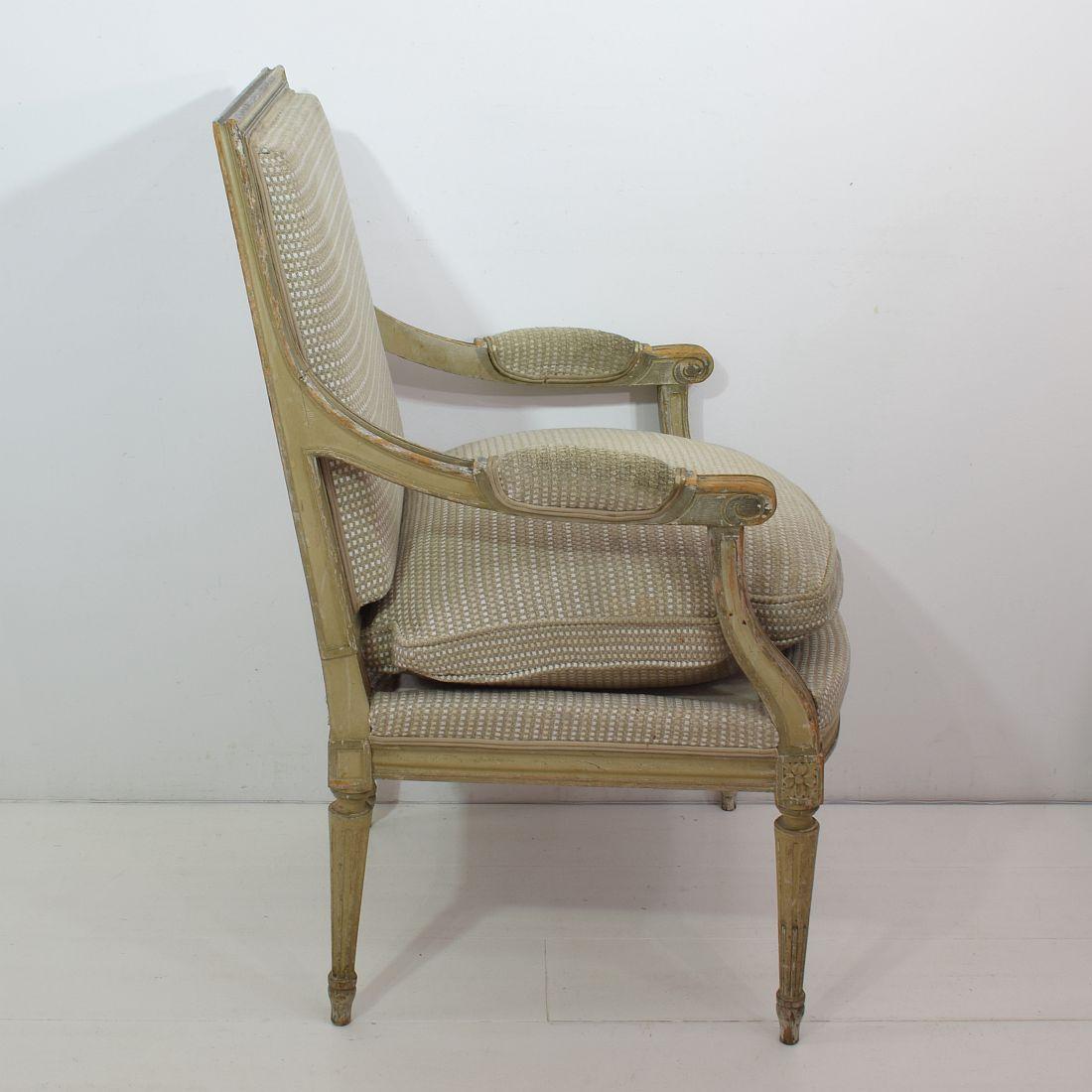 Pair of French Louis XVI Style Armchairs 12