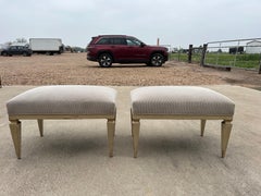 Pair Of French Louis XVI Style Benches