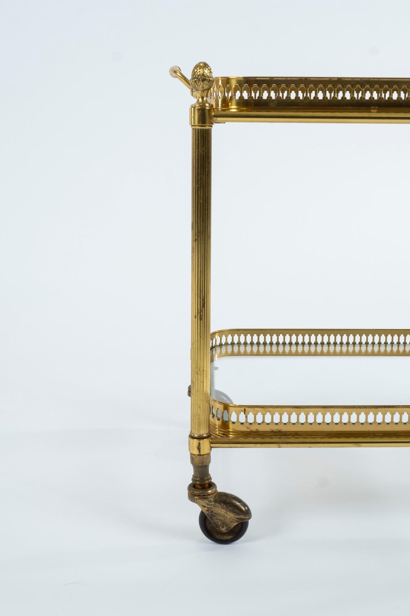 Pair of French Louis XVI Style Brass Tables 3