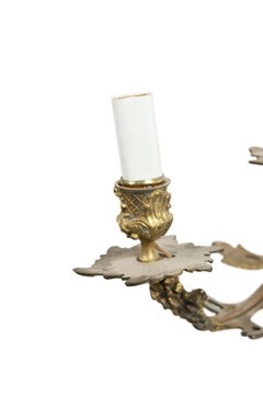 Pair of French Louis XVI Style Bronze Dore Wall Sconces