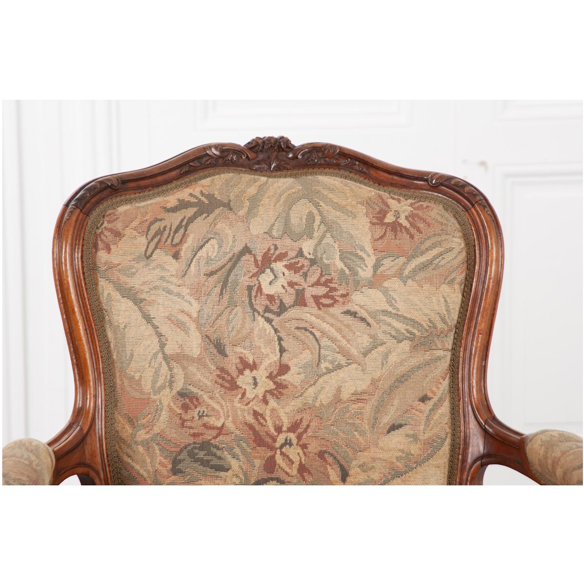 Pair of French Louis XVI-Style Fauteuils 1