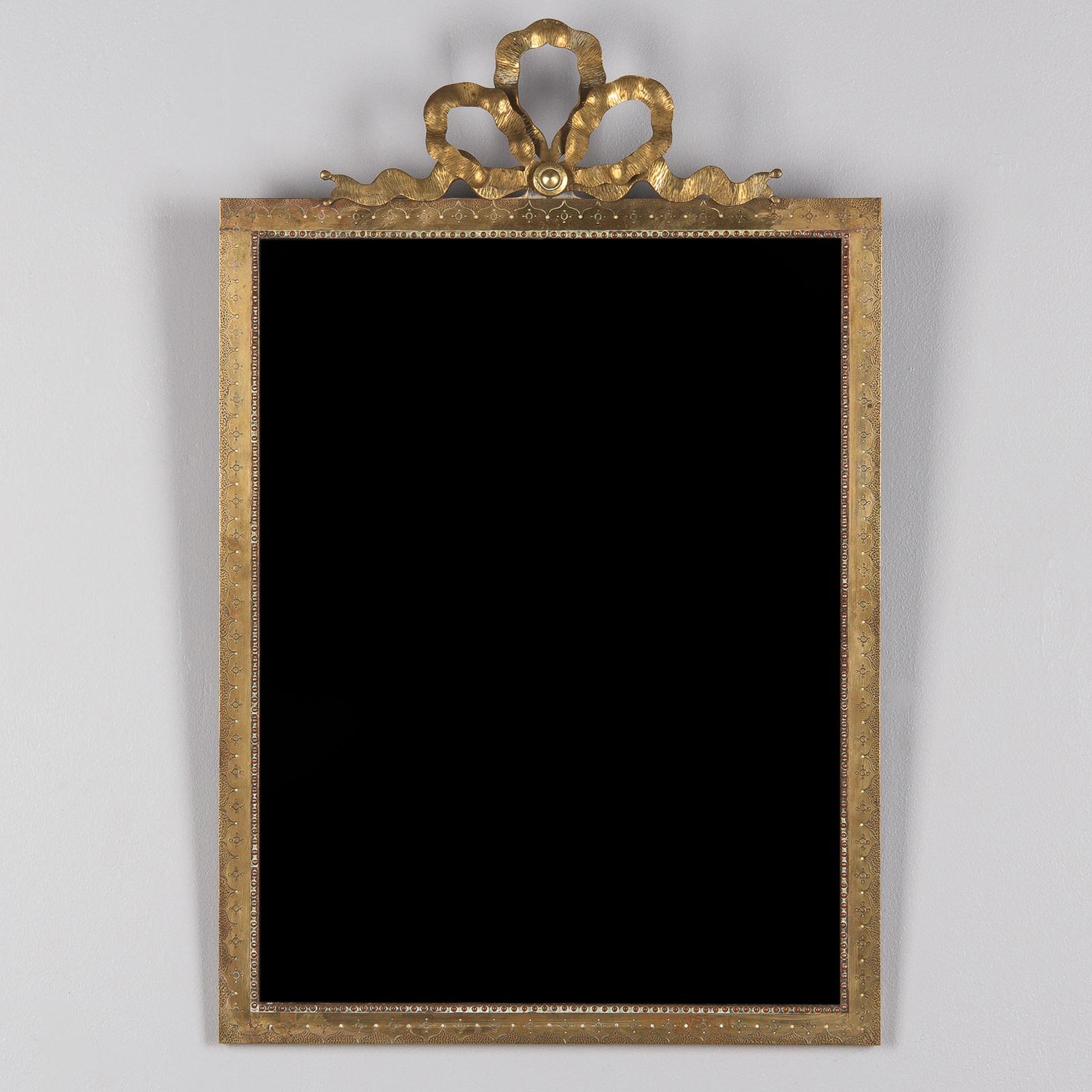 French Louis XVI Style Mirrors with Brass Frames, Early 1900s 8