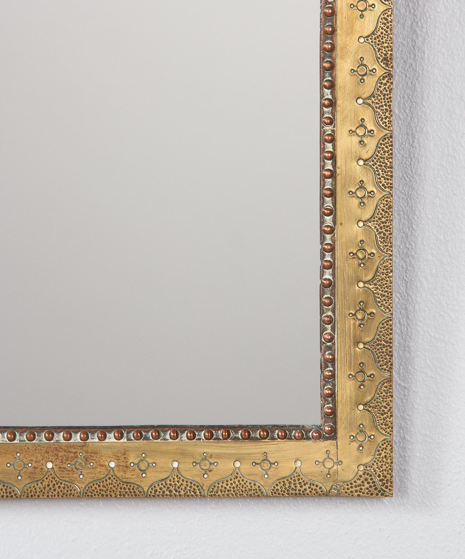 French Louis XVI Style Mirrors with Brass Frames, Early 1900s 14