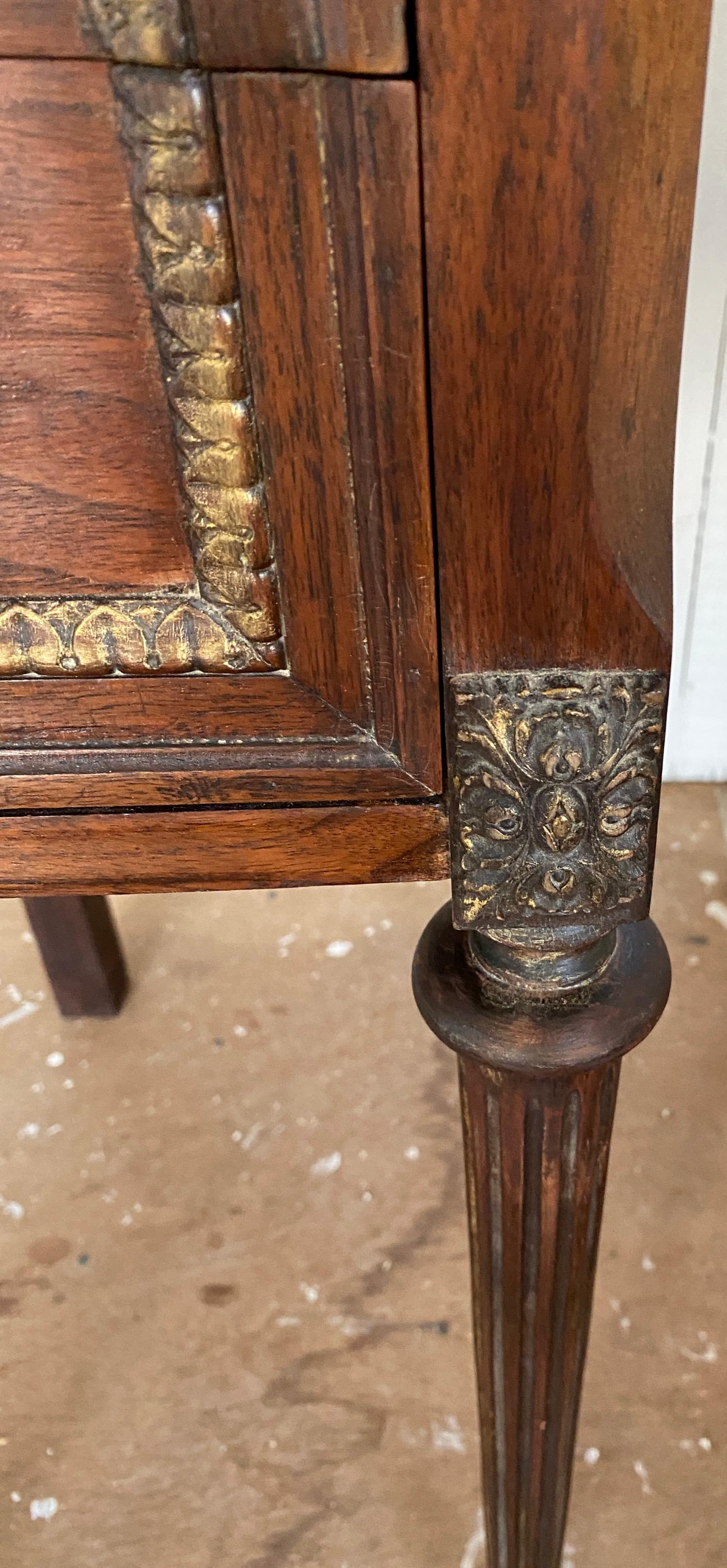 Pair of French Louis XVI Style Nightstands In Good Condition For Sale In Sheffield, MA