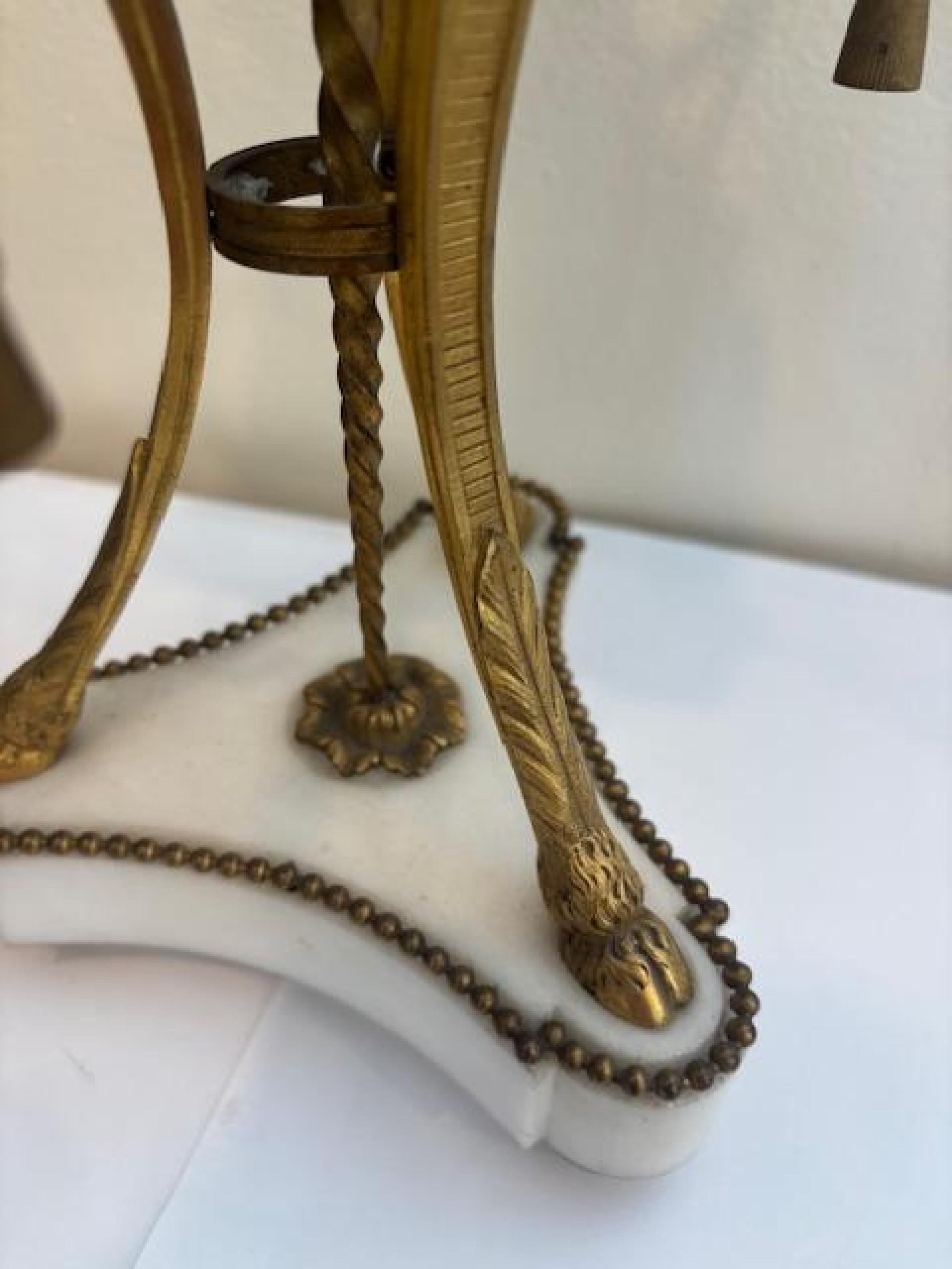 Pair of French Louis XVI Style Ormolu and Marble Cassolettes In Good Condition For Sale In Queens, NY