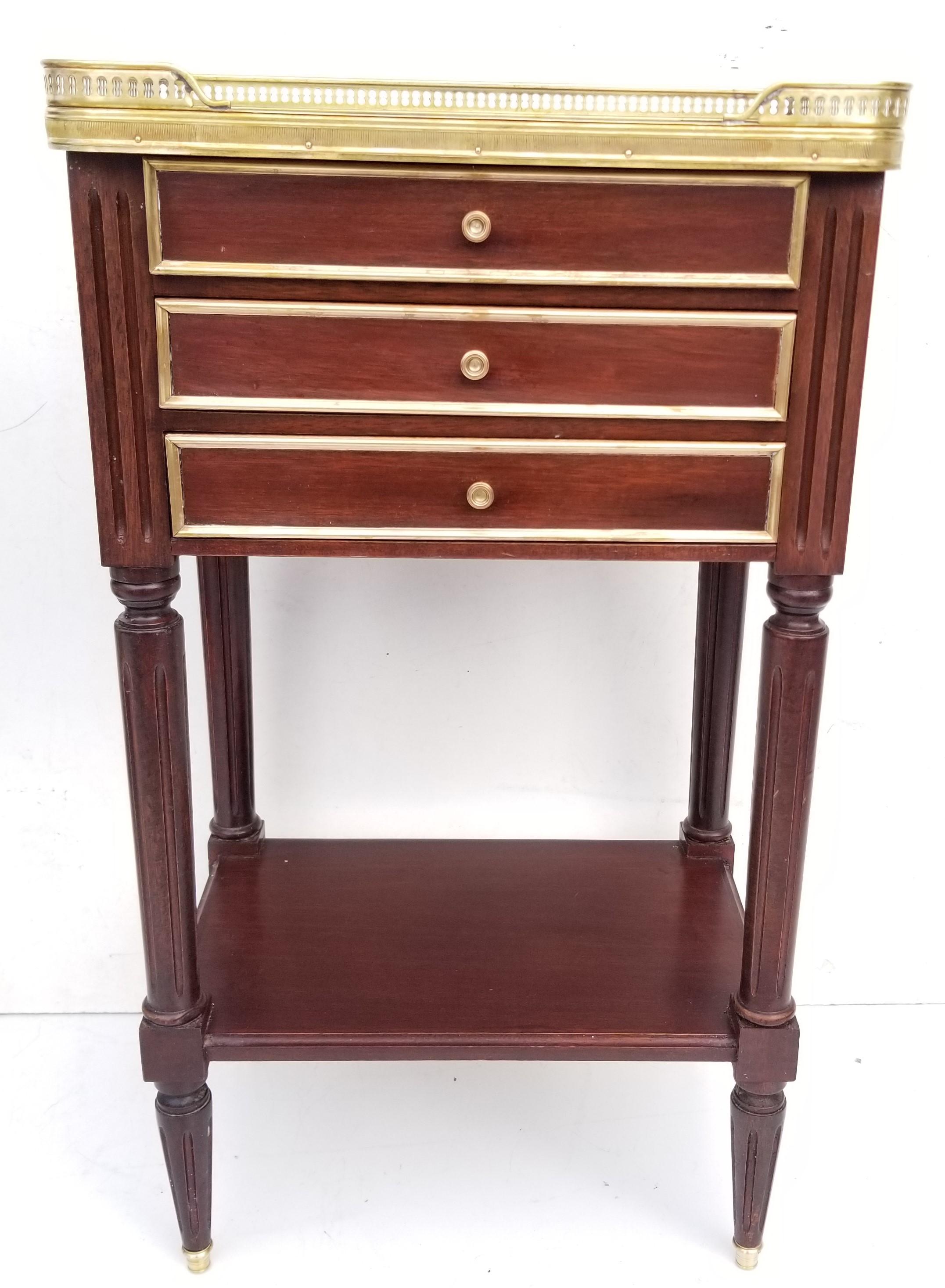 Pair of French Louis XVI Style Side Tables 2