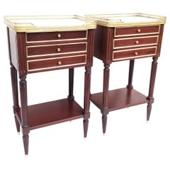 Pair of French Louis XVI Style Side Tables