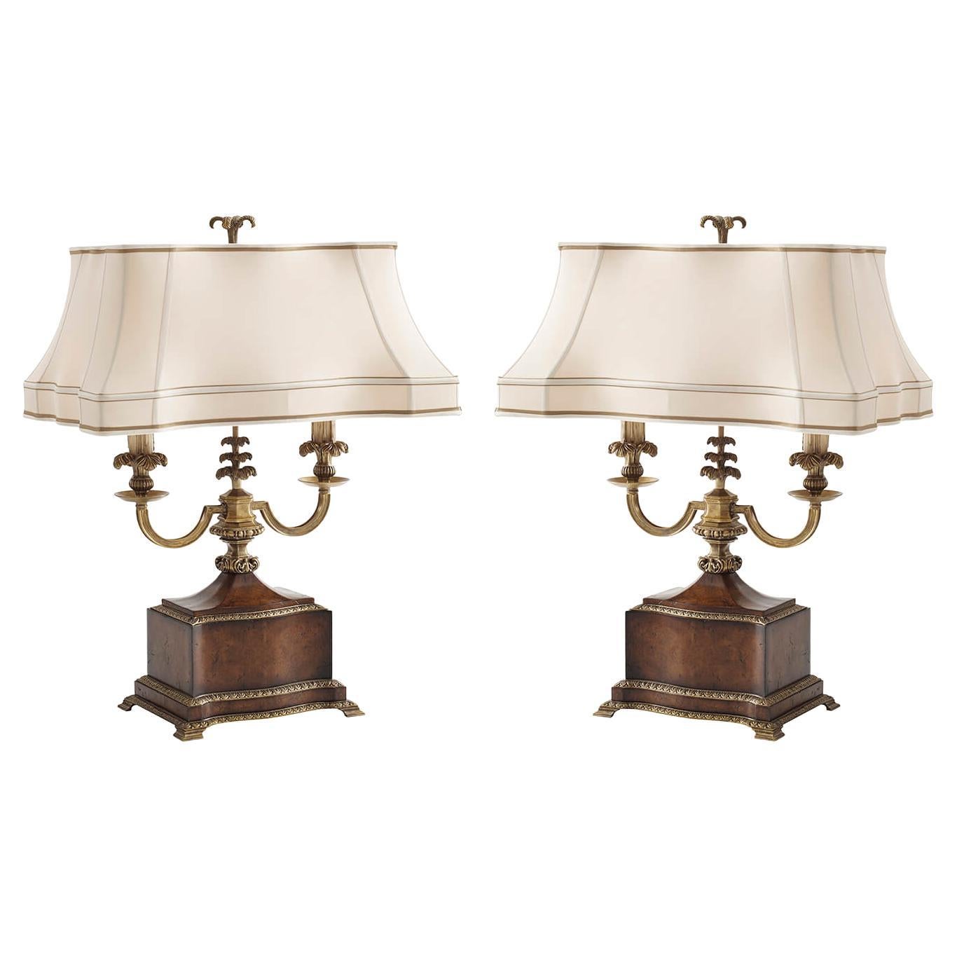 Pair of French Louis XVI Style Table Lamps