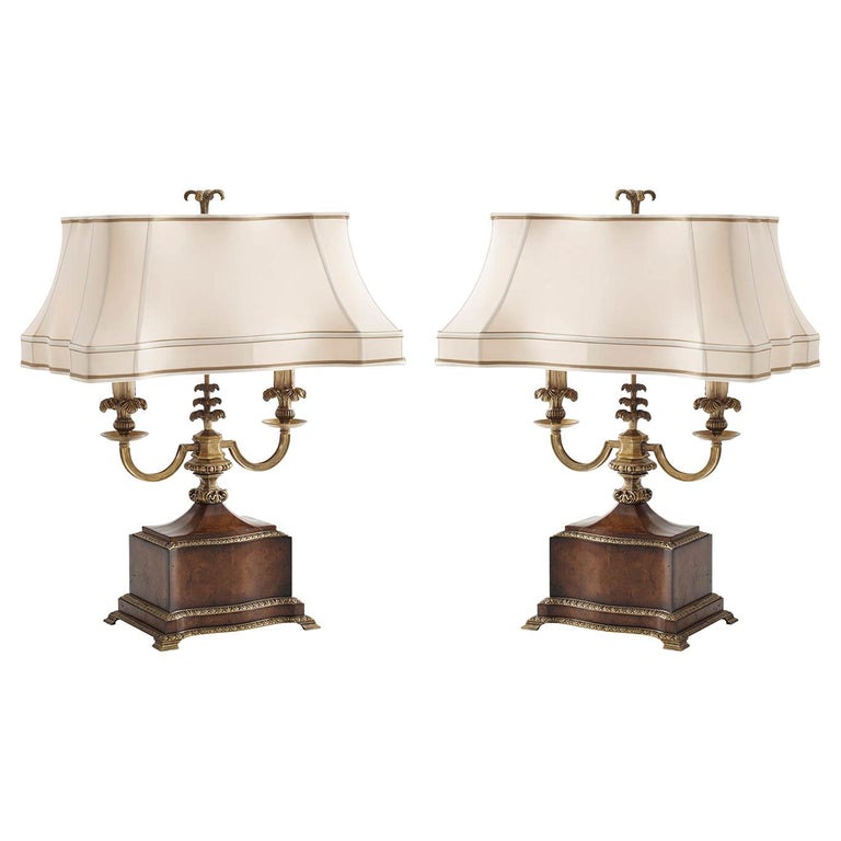 Pair of French Louis XVI Style Table Lamps For Sale at 1stDibs