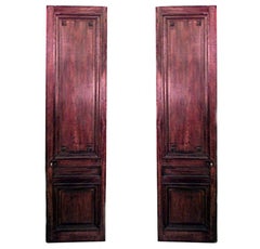 Pair of French Louis XVI Style Walnut Doors