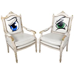 Pair of French Louis XVIth Revival Armchairs