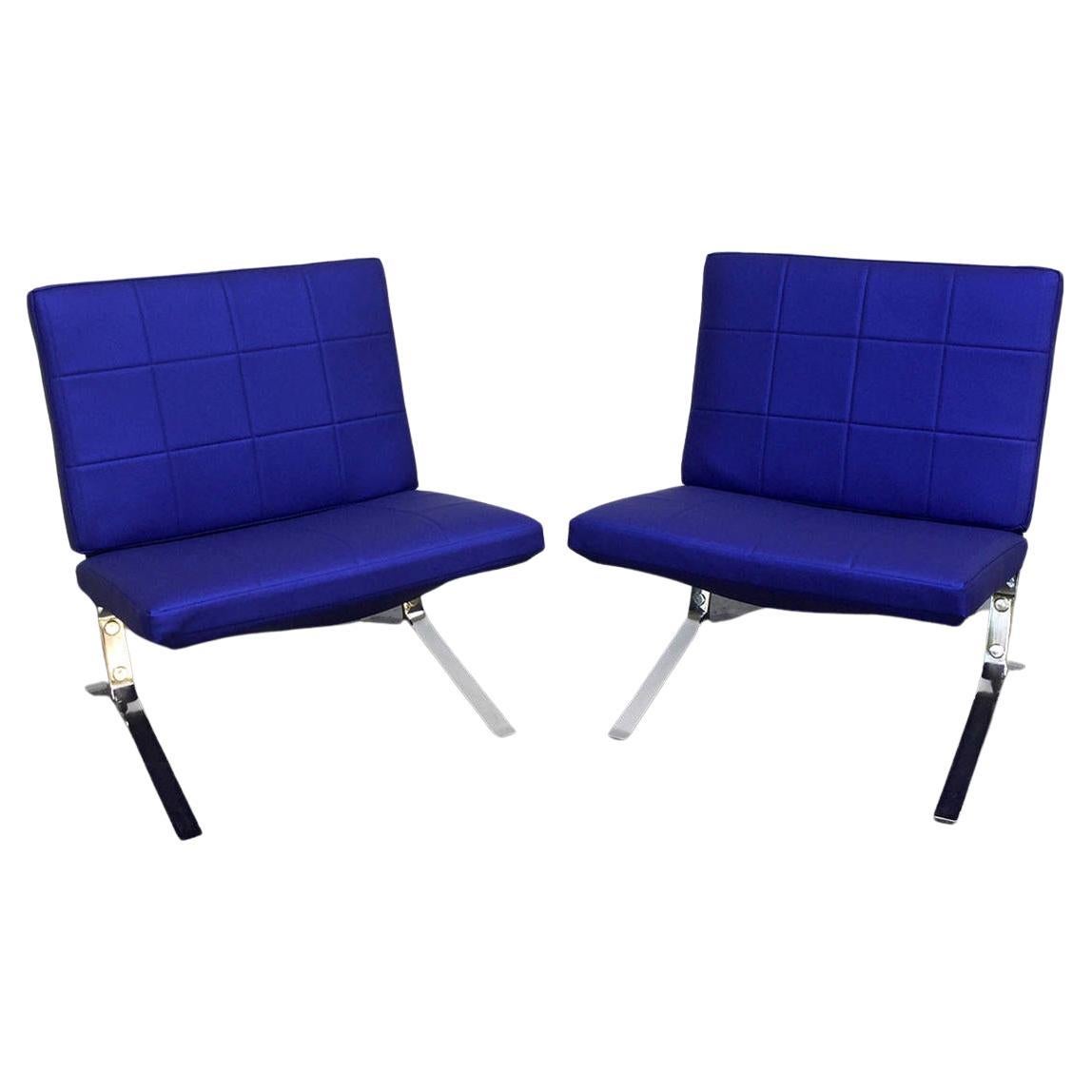 Pair of French Lounge Chairs by Olivier Mourgue For Sale