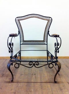 Pair of French Lounge Chairs in Manner of Rene Prou, 1940s