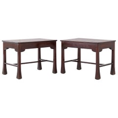 Pair of French Mahogany Side Tables