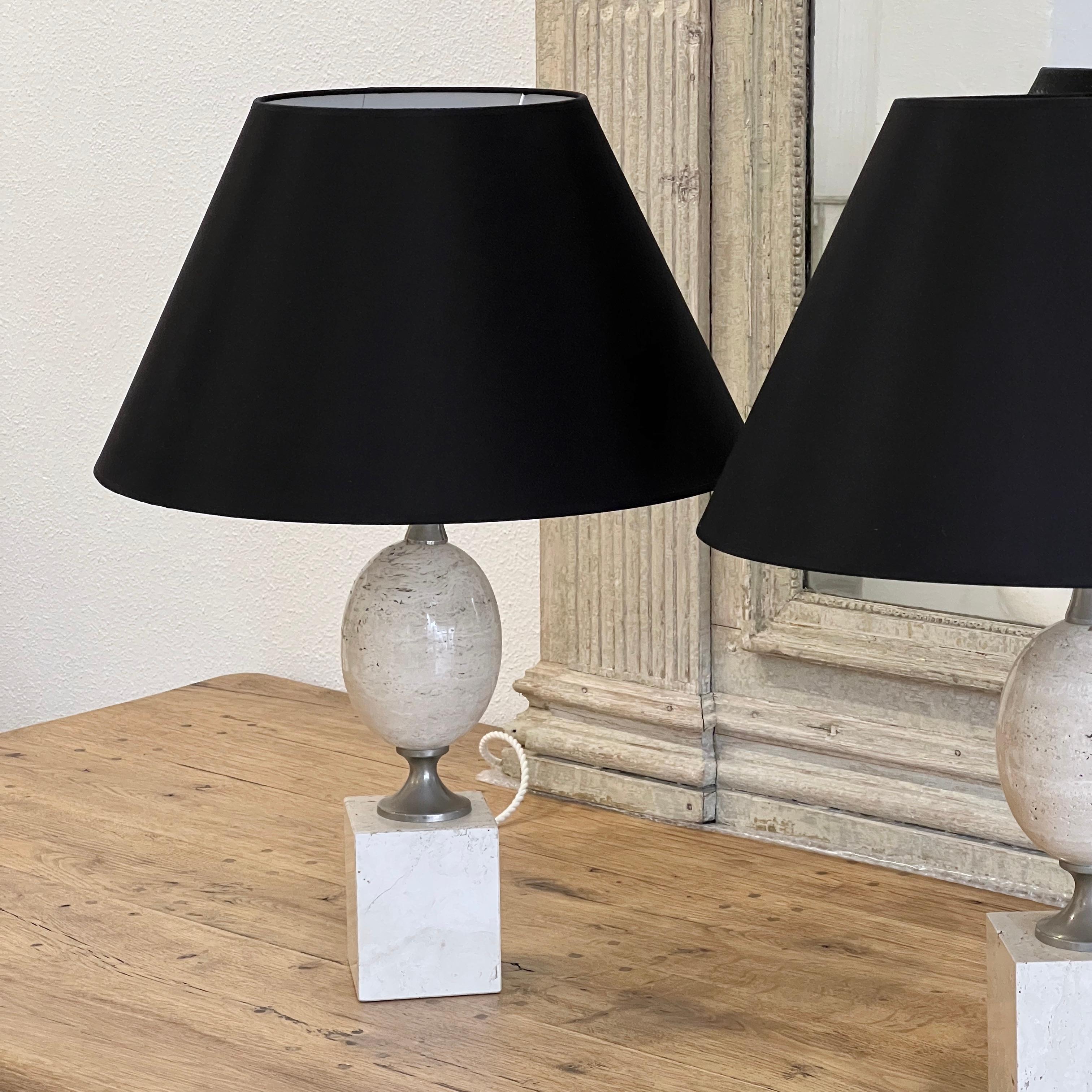 Pair of French Maison Barbier Table Lamps In Good Condition In Madrid, ES