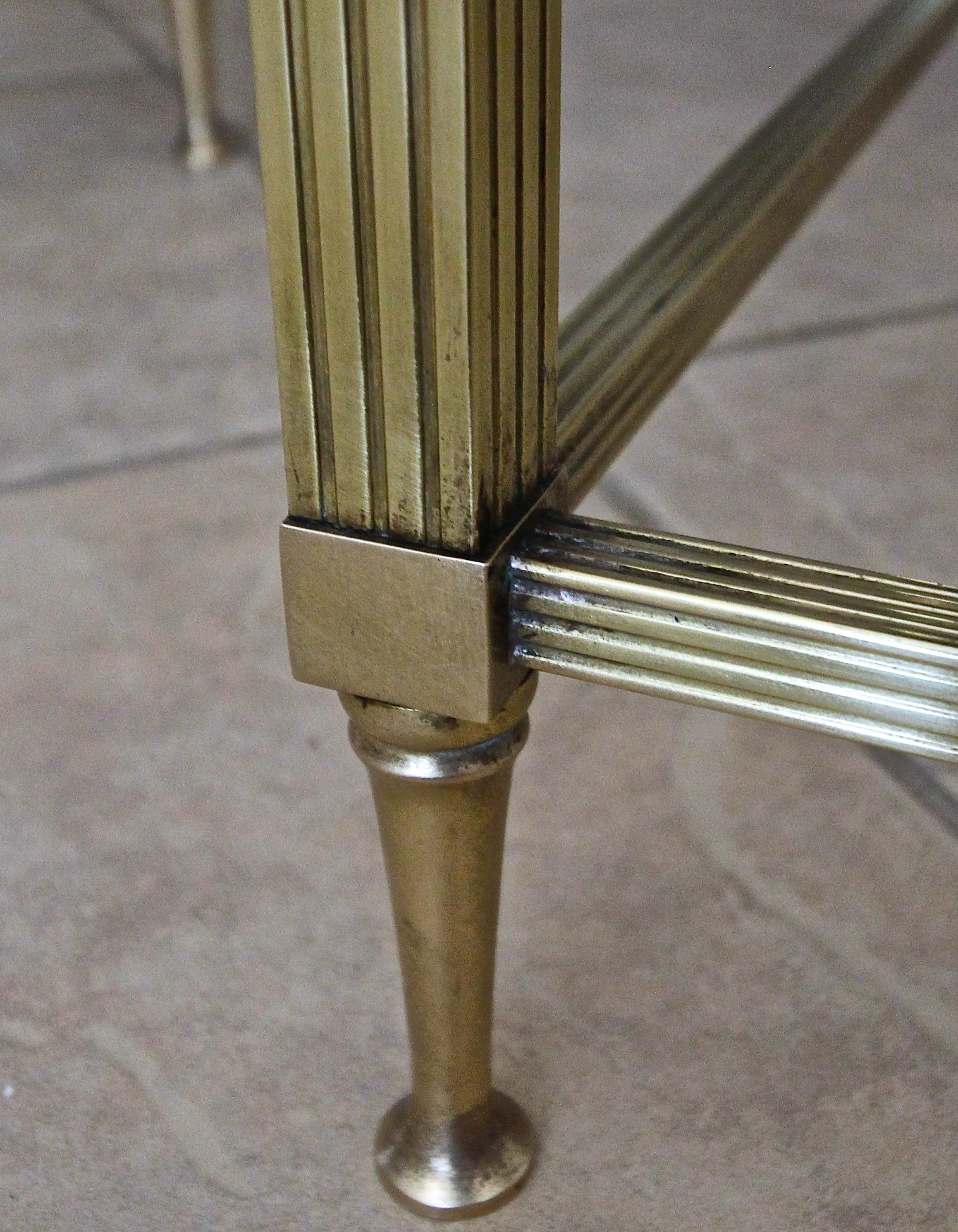 Pair of French Maison Jansen Brass Side or End Tables 9