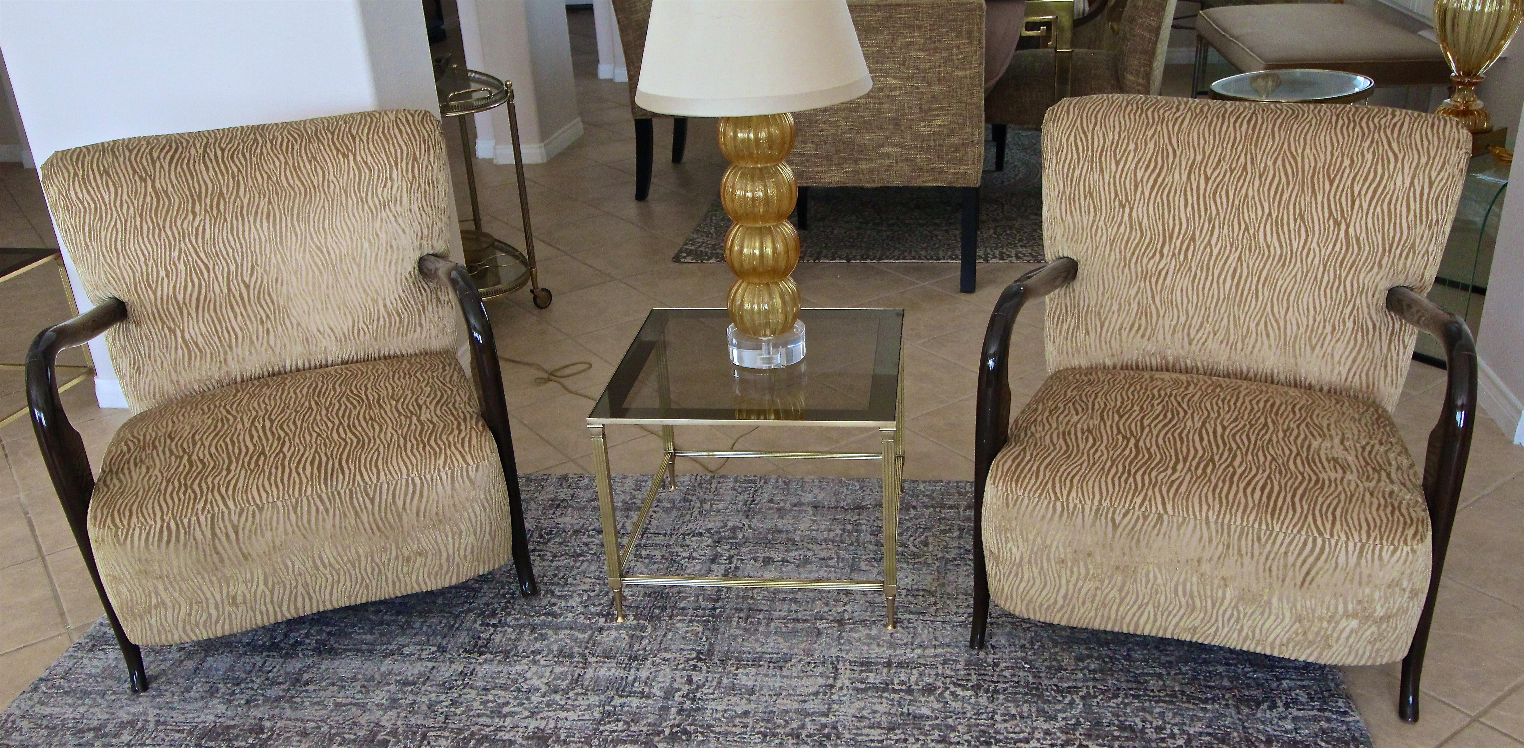 Pair of French Maison Jansen Brass Side or End Tables 11