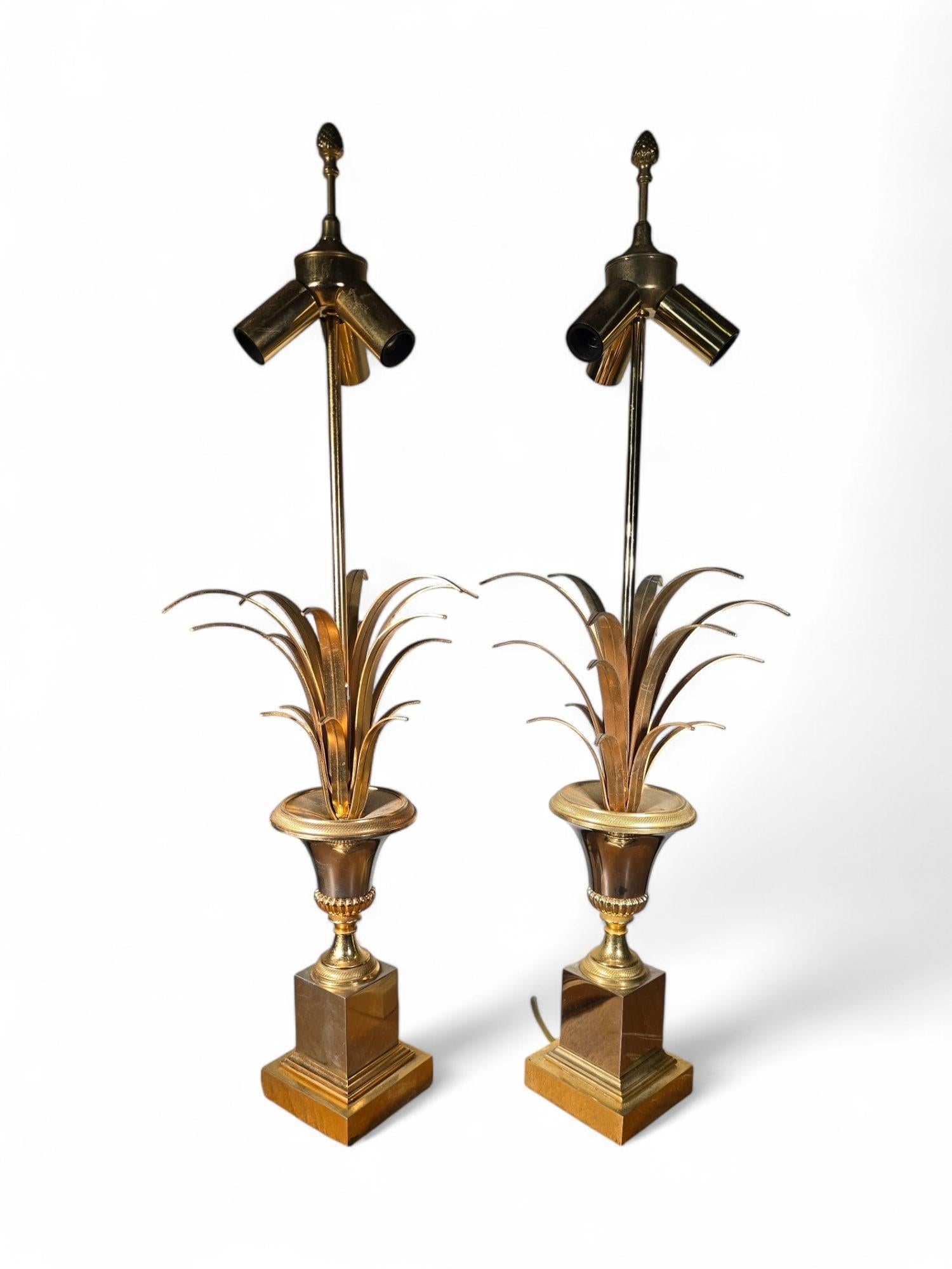 Paire de lampes ananas de la Maison Jansen en vente 9