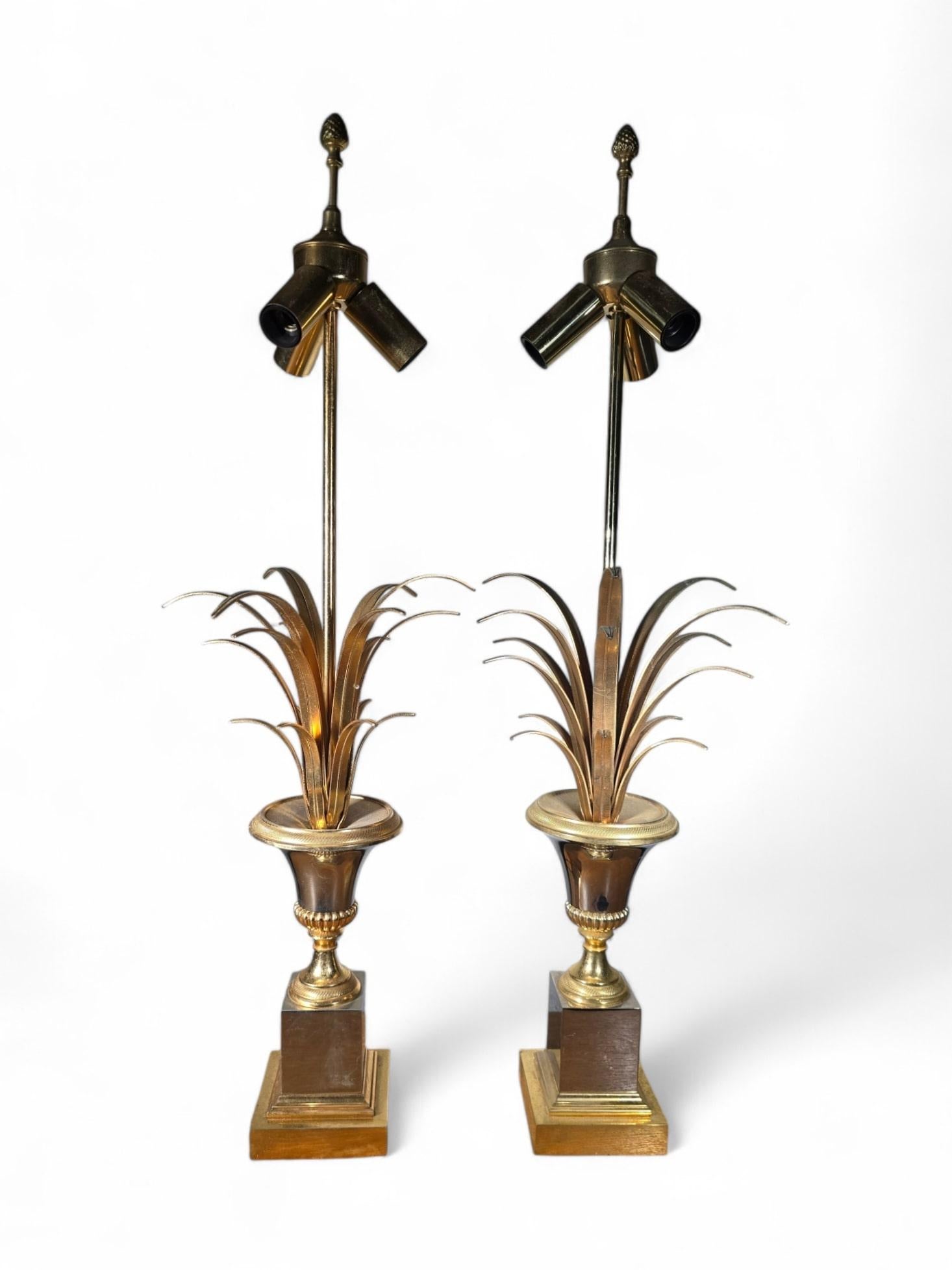 Paire de lampes ananas de la Maison Jansen en vente 10