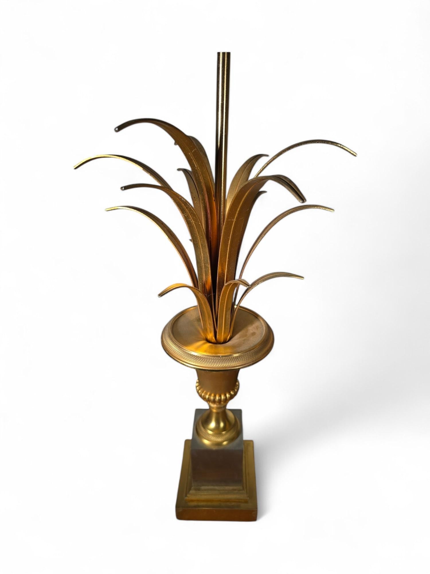 Pair of French Maison Jansen Pineapple Lamps For Sale 11