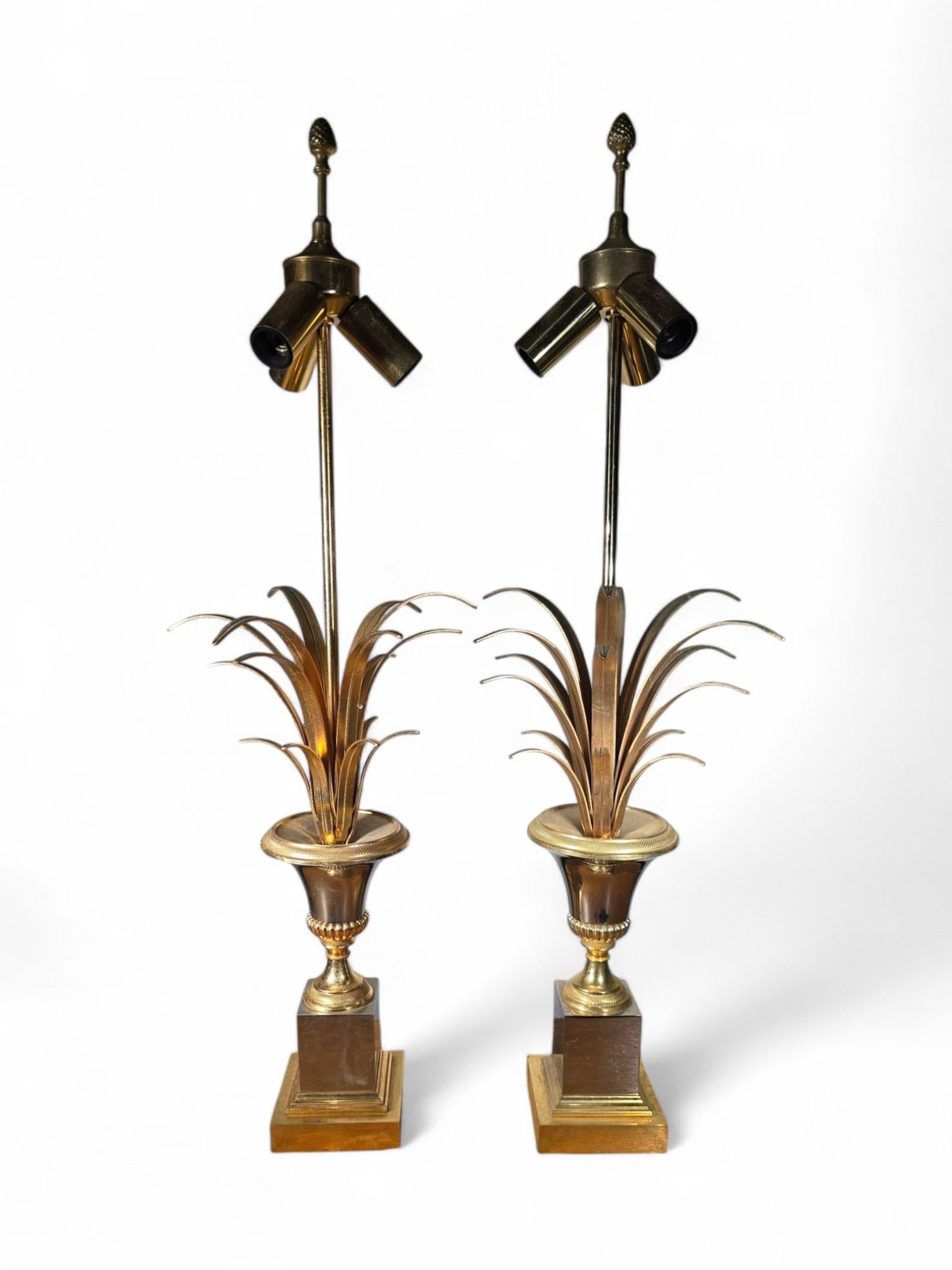 Paire de lampes ananas de la Maison Jansen en vente 11