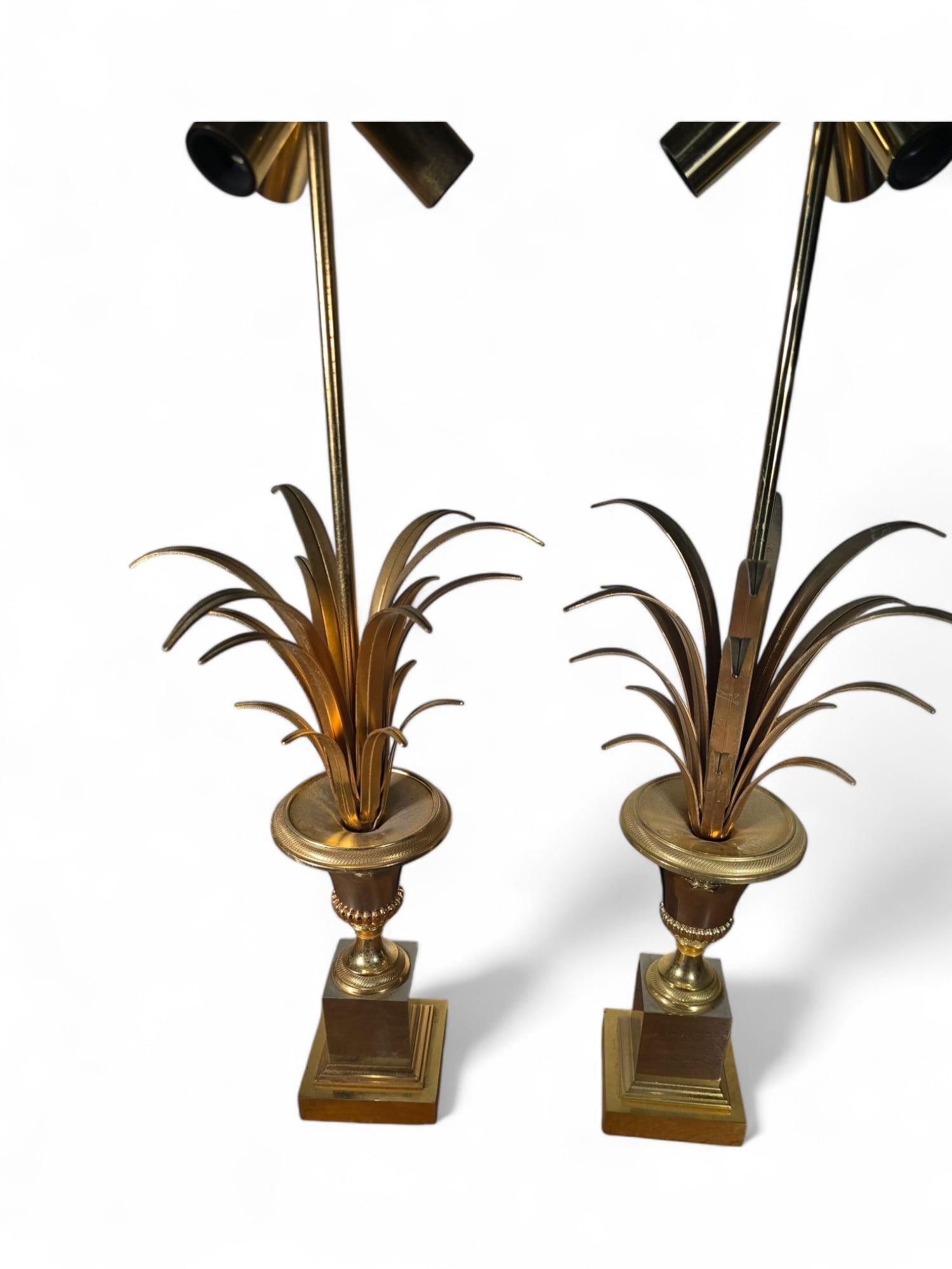 Paire de lampes ananas de la Maison Jansen en vente 1