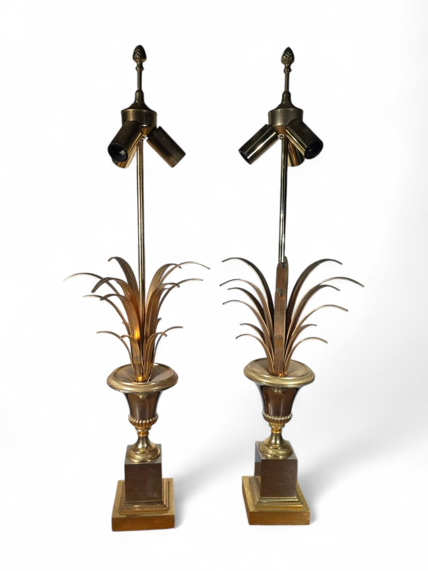 Paire de lampes ananas de la Maison Jansen en vente 4