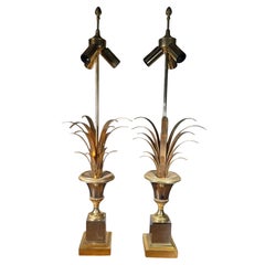 Coppia di lampade ad ananas francesi della Maison Jansen