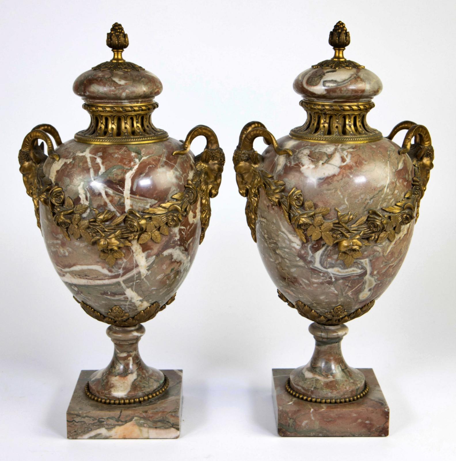 Baroque Pair of French Marble 