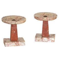 Pair of French Marble Objects