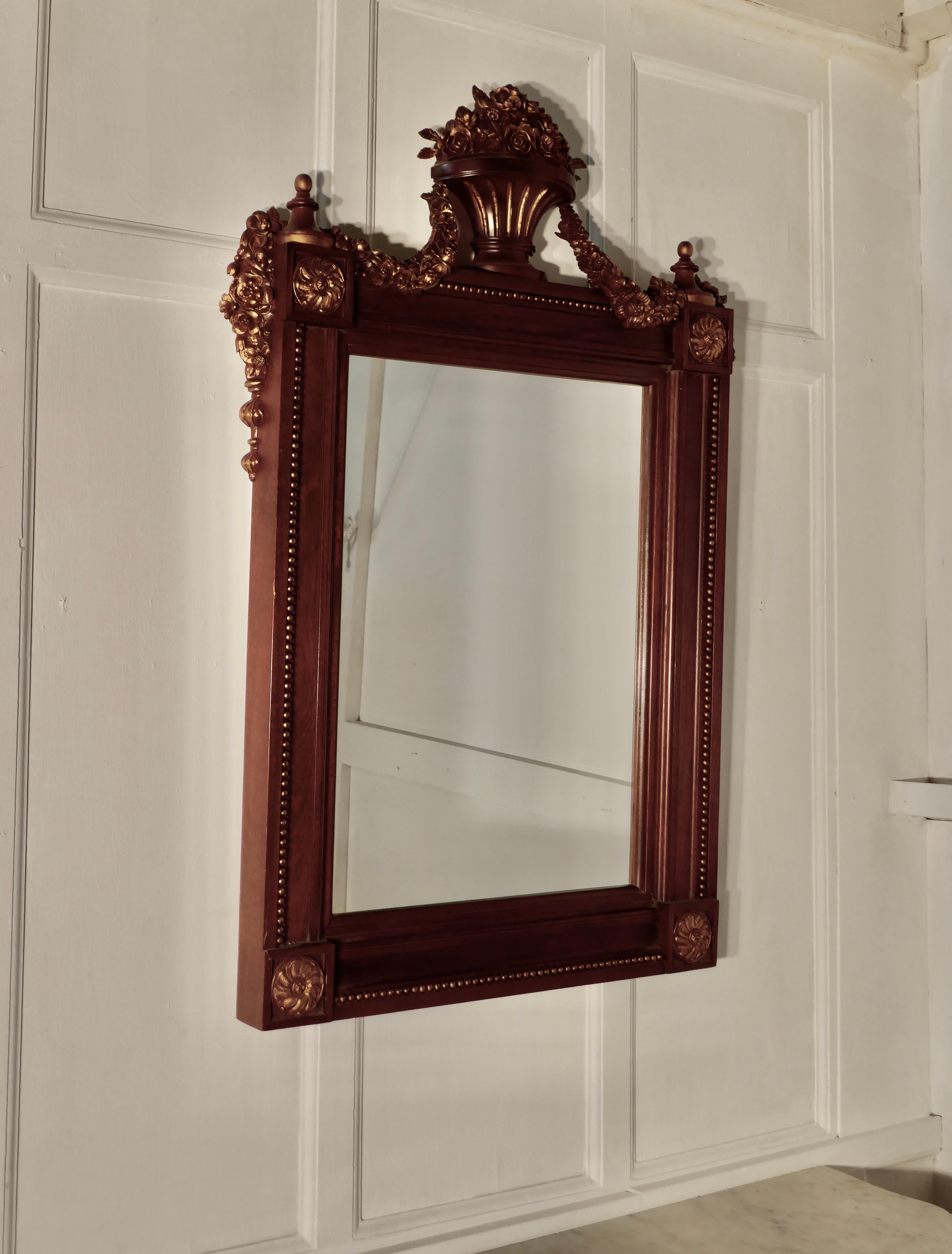 Pair of French Marble-Top Console Tables with Mirrors For Sale 3