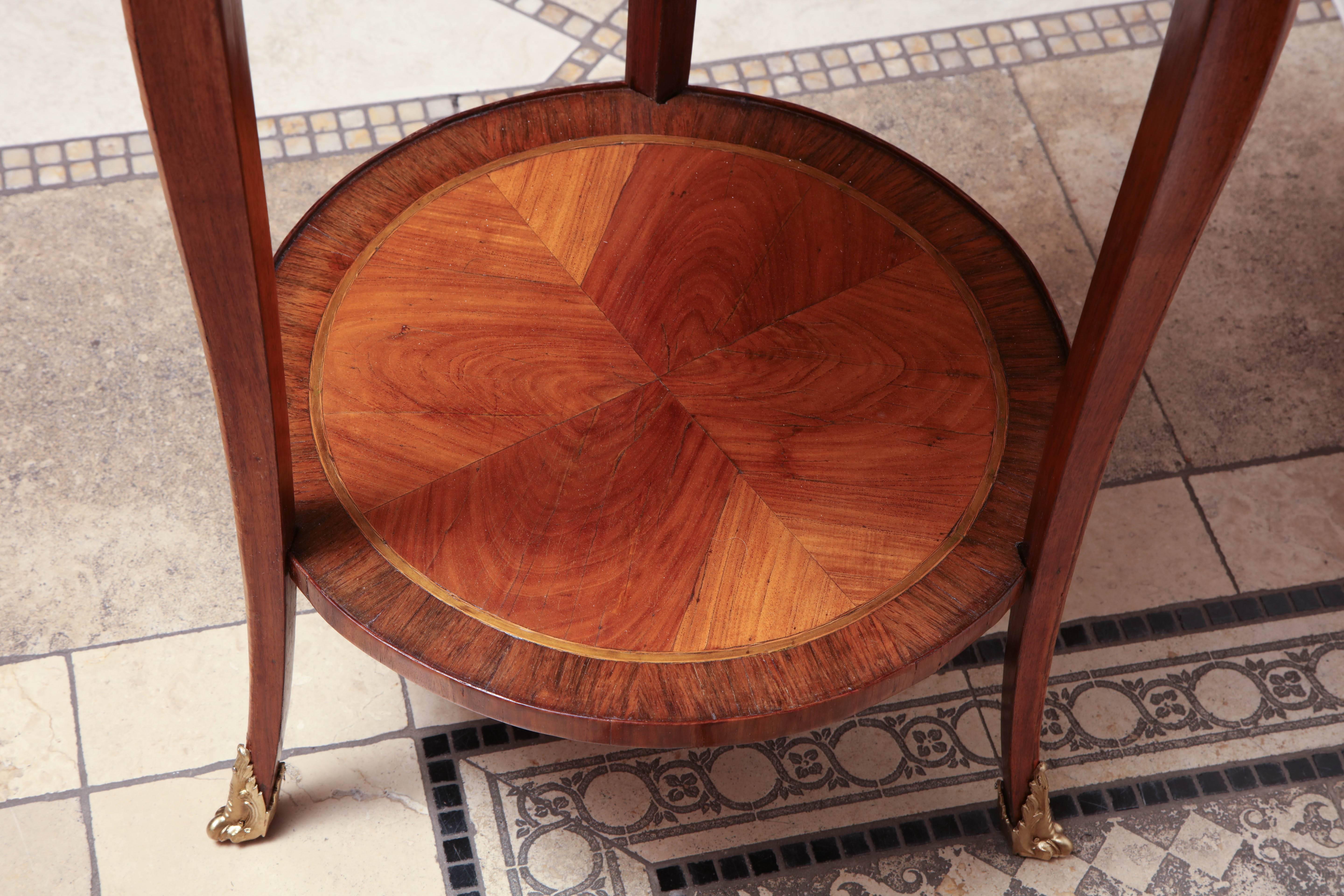 Pair of French Marquetry Side Table 4