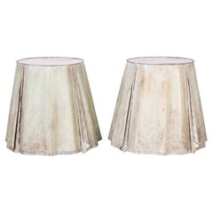 Pair of French Metal Ghost Drapery Tables